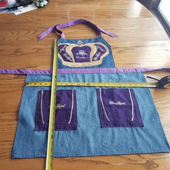 Apron decorated with Crown Royal bags - Picture 3 of 6